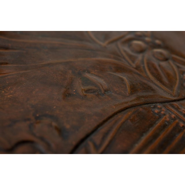 Relief Couple Allegory of Sappho by Georg Klimt, 1890s, Set of 2 For Sale - Image 5 of 6