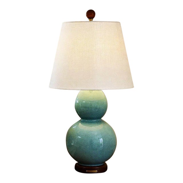 Ralph Lauren Celadon Ceramic Table Lamp For Sale