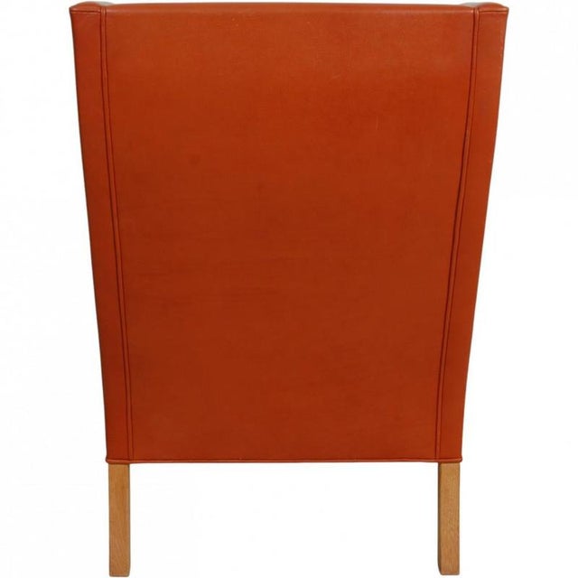 2204 Chair in Cognac Leather by Børge Mogensen, 1980s For Sale - Image 13 of 18
