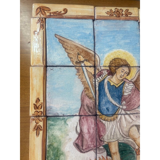 1950s St. Michael the Archangel in Ceramic, 1950 For Sale - Image 5 of 6