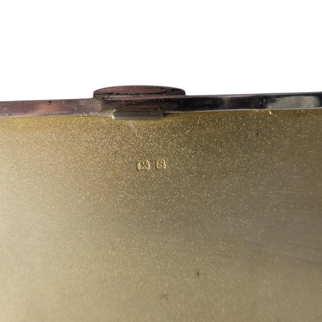 British Sterling Silver Cigarette Case with Original Enamel Horse, 1890s For Sale - Image 9 of 13