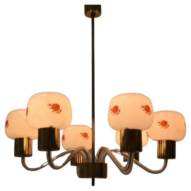 Mid-Century Chandelier from Kamenicky Senov, 1970s For Sale - Image 12 of 12