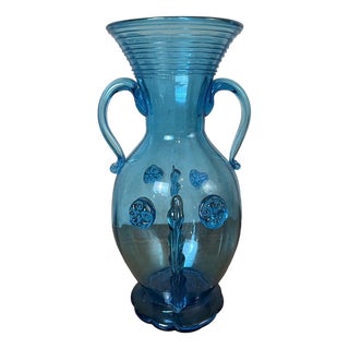 Blown Glass Vase, 1890s For Sale