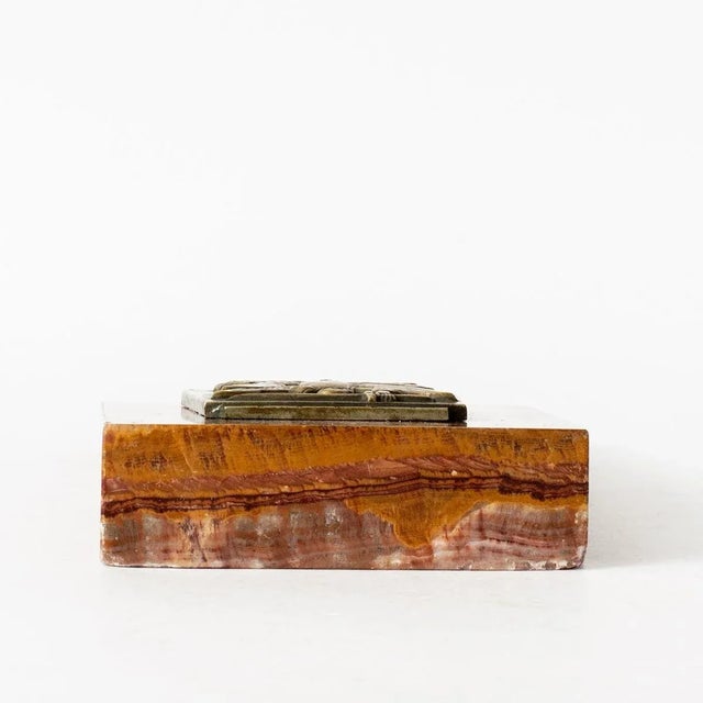 Art Deco Archangel Michael Paperweight by Jacques Talmar, 1940s For Sale - Image 3 of 7