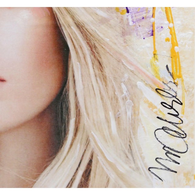 Cara Delevigne Sid Maurer American (1926) Mixed media on foamcore, signed in marker Size: 10 x 15 in. (25.4 x 38.1 cm)