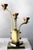Art Deco 3-Armed Candlesticks in Brass, 1920s, Set of 2 For Sale - Image 6 of 14