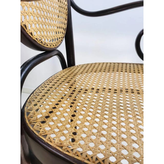 Brown Bentwood No. 17 Long John Armchair by Michael Thonet, 1962 For Sale - Image 8 of 18