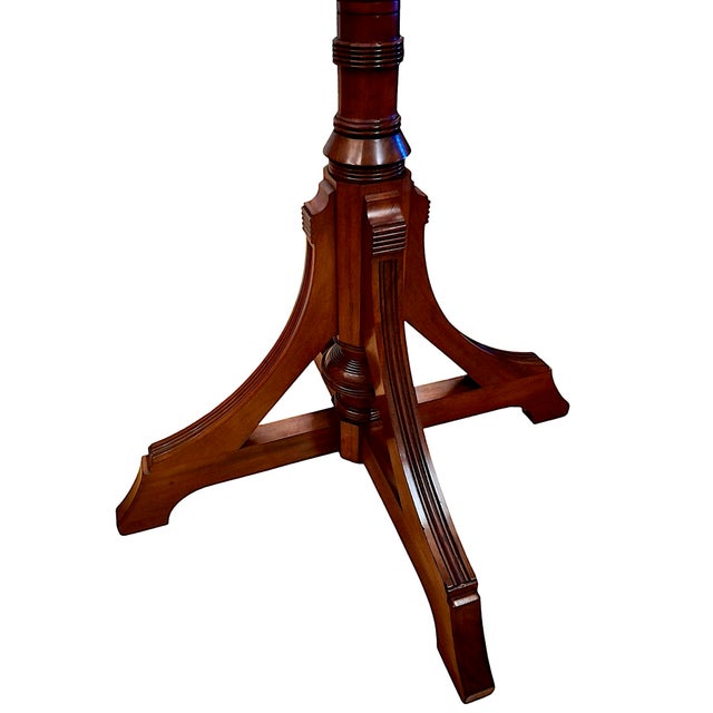 Wood Antique Mahogany Revolving Carousel Coat Rack For Sale - Image 7 of 9