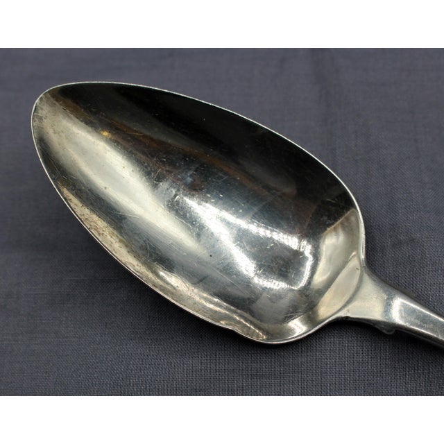 Early 19th Century 1816 Set of 4 Irish Sterling Silver Serving Spoons by James Scott For Sale - Image 5 of 5