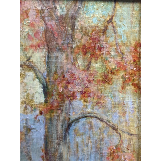 Mid 20th Century V. Scoville Wing Original Equestrian Hunt Oil Painting, Red Coats, Autumn Golds, Ralph Lauren Style For Sale - Image 9 of 18