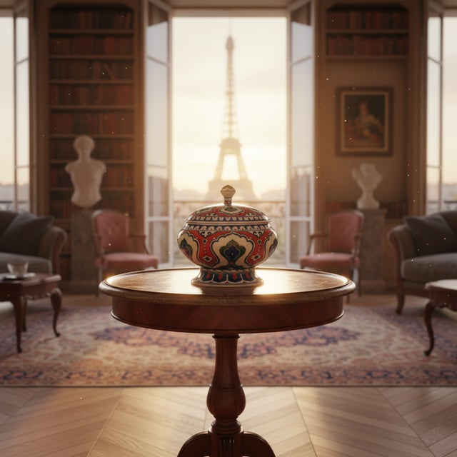 The Louvre Masterpiece: A Tribute to Perfection ️ This Quartz Lidded Bowl is more than an object; it is a bridge to the...
