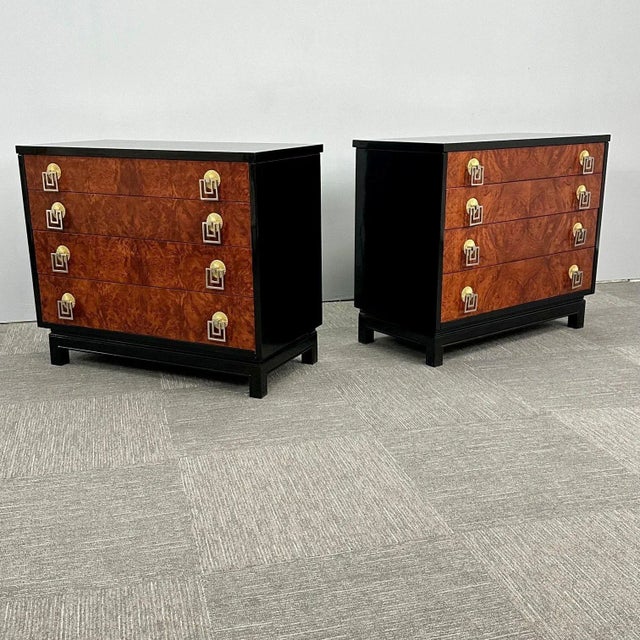 2020s Italian Mid-Century Modern Renzo Retulli Style Chests / Commodes / Nightstands For Sale - Image 5 of 13