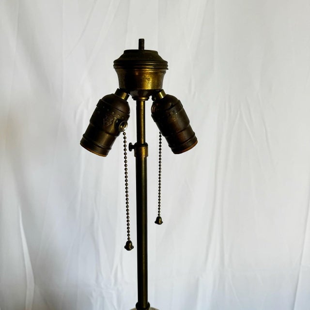 Alabaster Antique Italian Polished Alabaster Table Lamp For Sale - Image 8 of 8