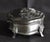 Vintage Metal Trinket Box Lion Paw Feet Santa Sleigh Jewelry Box Velvet Lined For Sale - Image 11 of 15