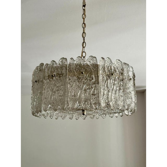 Pendant Lamp with Crystal Glass Elements by Carl Fagerlund for Orrefors, Sweden, 1960s For Sale - Image 17 of 18