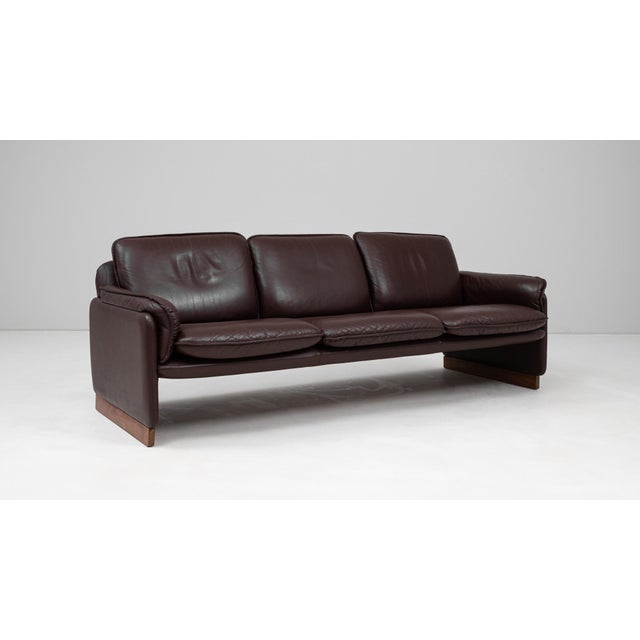 Animal Skin 1970s Swiss De Sede DS. 61 Leather Sofa For Sale - Image 7 of 18