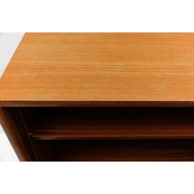 Brown Danish Teak Two-Door Bar Cabinet, 1960s For Sale - Image 8 of 15