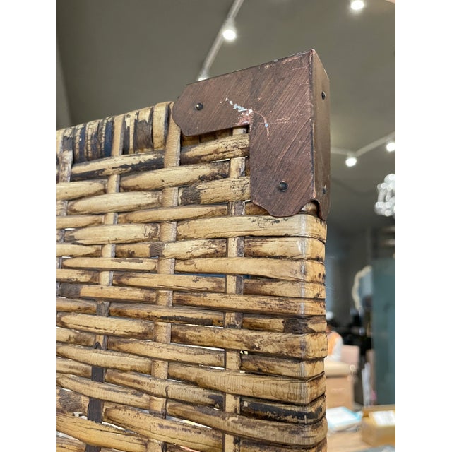 Vintage Rattan 3-Panel Folding Screen/Room Divider For Sale In Los Angeles - Image 6 of 13
