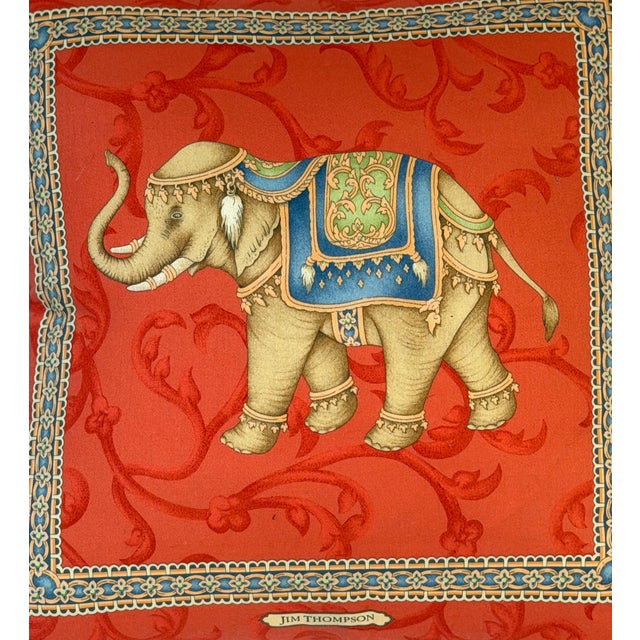 Pair Jim Thompson Thai Silk Elephant Pillows, Tony Duquette Style, circa 1990s For Sale - Image 15 of 16