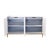 Contemporary Pasargad Home Annabelle Sideboard With 4 Floral Doors, Silver/Ivory For Sale - Image 3 of 12