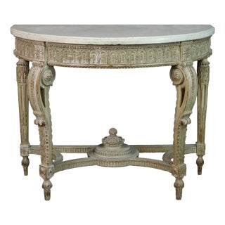 Console Table in Painted Wood, 1960s For Sale