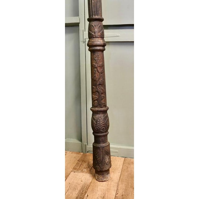 Victorian Copper Iron Lamp Post For Sale - Image 4 of 8