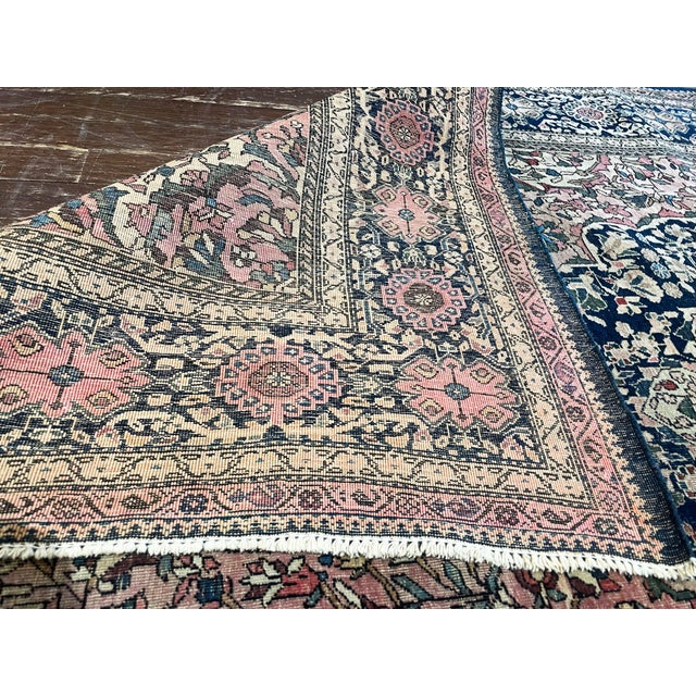 Late 19th Century Antique Persian Sarouk Feraghan Rug, 4'3" × 6'4" For Sale - Image 5 of 9