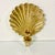 1960s 1960s Vintage Coastal Hollywood Regency Boho Chic Brass Fan Shell Candle Holder Wall Sconce For Sale - Image 5 of 10