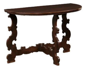 Italian Demi-Lune with Scalloped Base, 19th C