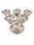 Hand-Painted Bat Trang Vietnamese Ceramic Bowls With Yellow Floral Motifs and Chopstick Rests - Set of 6 For Sale - Image 11 of 12