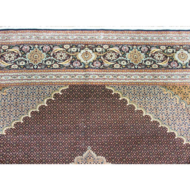 Vintage Persian Tabriz Rug For Sale - Image 12 of 15