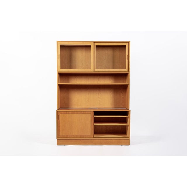 Mid Century Danish Oak Wood Shelving & Display Cabinets by Poul Hundevad For Sale - Image 13 of 18