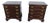 1980s Pair Ethan Allem Cherry NightstandsTables Bachelors Chests Four Drawers For Sale
