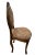 Vintage Accent Chair, Carved Back, Solid Walnut, Flower Embroidery Seat and Back For Sale - Image 4 of 11