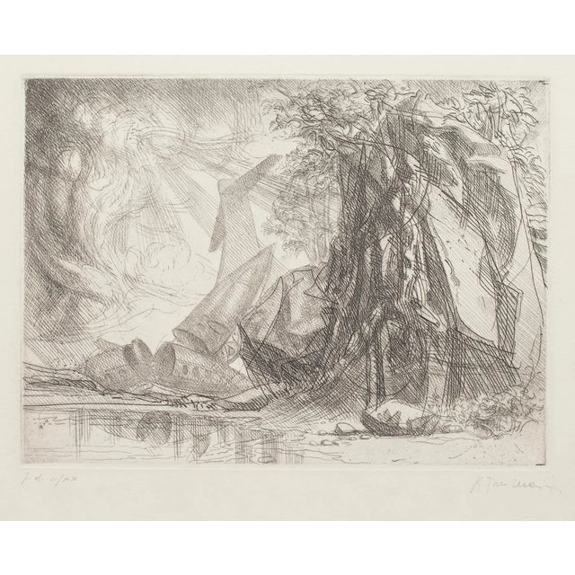 Redemption - Original Etching by Riccardo Tommasi Ferroni - 1970s 1970s For Sale