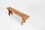 Wood Art Deco Bench in Wood, France, 1940s For Sale - Image 7 of 12