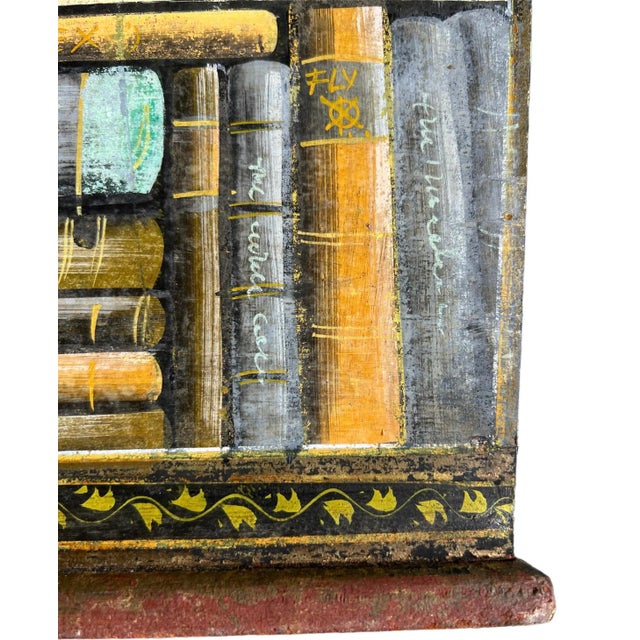 Mid 20th Century Fornasetti Style Book Planter/ Kindling Box For Sale - Image 5 of 7