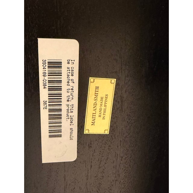 1980s Tall Marquetry Top Center Table From Maitland Smith For Sale - Image 12 of 12