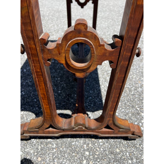 1930s Neoclassical Regency Style Burl One-Drawer Desk Console Table For Sale - Image 12 of 12