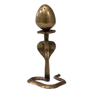 20th Century French Incense Holder Brass Snake Stick Burner For Sale