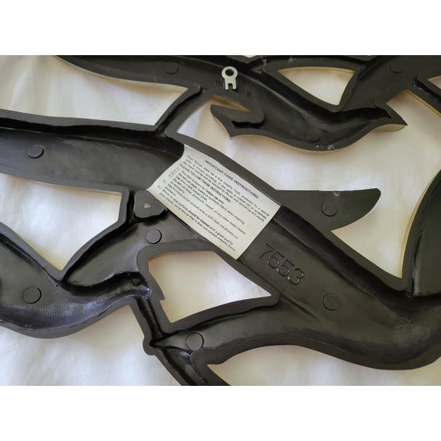 80s Syroco Gilted Flying Bird Wall Art Pair For Sale - Image 12 of 13