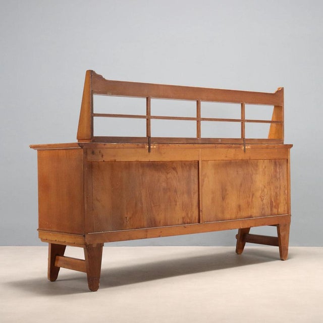 Vintage Rustic Sideboard in Oak, 1950s For Sale - Image 9 of 10