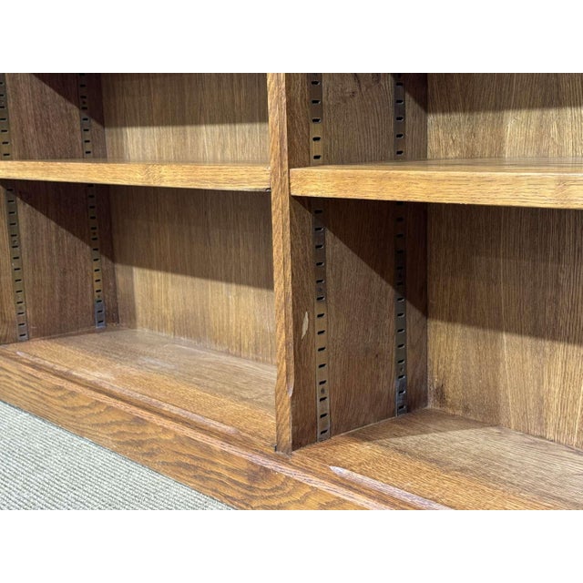 Wood Vintage English Oak Bookcase, 1980s For Sale - Image 7 of 17