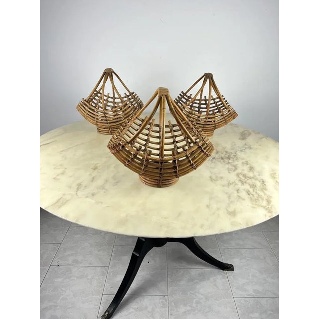 Bamboo Baskets, Italy, 1960s, Set of 3 For Sale - Image 9 of 13