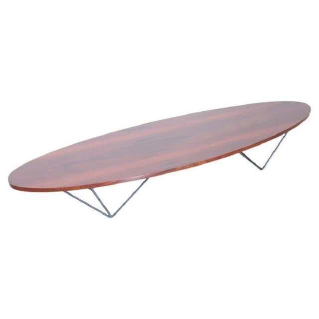 Oval Long Coffee Table, 1960s For Sale - Image 9 of 9