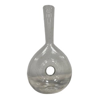 Late 20th Century Timeless Decanter With Gold Flakes For Sale