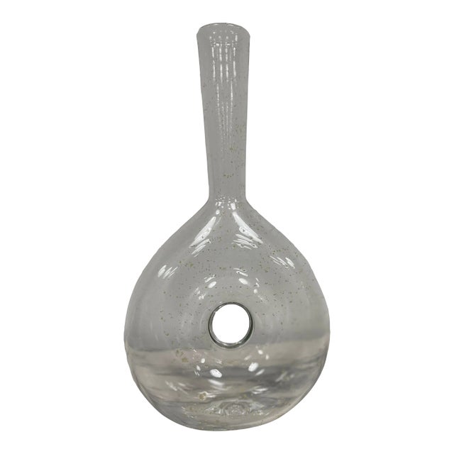 Late 20th Century Timeless Decanter With Gold Flakes For Sale