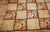 1880s Rustic Blue Ground Modern Geometric Folk Art Antique American Hooked Rug For Sale In New York - Image 6 of 9