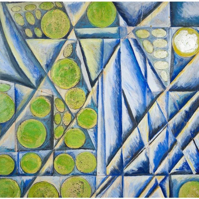 Post Cubismo is an original artwork realized by Giorgio Lo Fermo (b. 1947) in 1989. Original Oil Painting on Plywood....