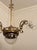 Gold Vintage Art Nouveau Chandelier in Brass and Cut Glass, Italy, 1920s For Sale - Image 8 of 14
